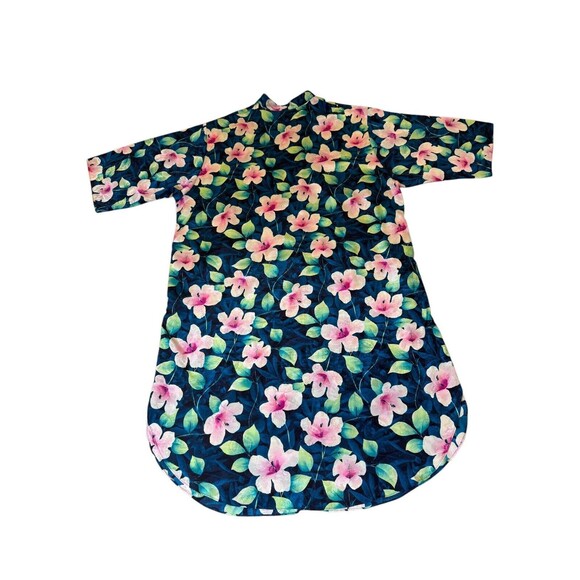 Vintage Valerie Stevens Womens Floral Housecoat Robe Duster w/ Pockets Size 1X - Picture 1 of 6